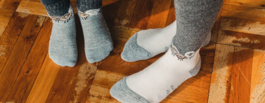 Socks and knee high socks