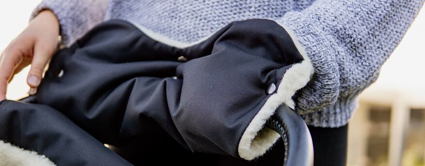 Pushchair hand muffs