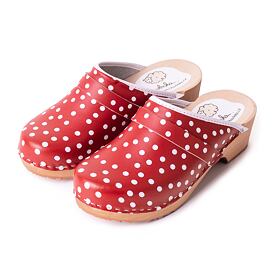 Women's Anatomic Clogs Red Polka Dot