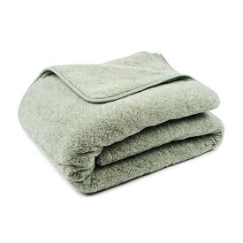 Single Layer Wool Blanket Green