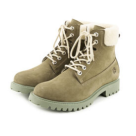 Fluffy farmer's boots Woolee Green