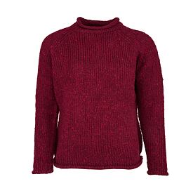 Women's wool sweater pullover red