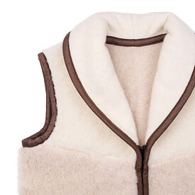 Vlnka Wool Vest with Collar
