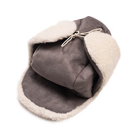 Suede Bomber Hat Grey