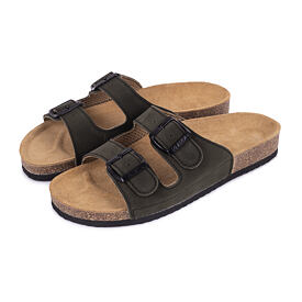 Men's anatomical cork slippers Alex Green