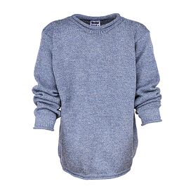 Men's Merino wool pullover sweater blue