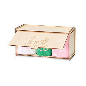 Colorful set of cotton socks in a box pink