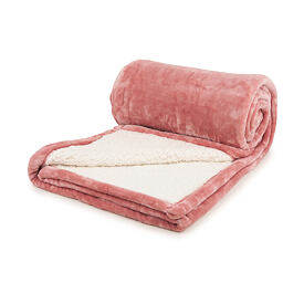Micro plush blanket pink