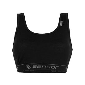 Women’s Sensor Merino Active Performance Bra Black