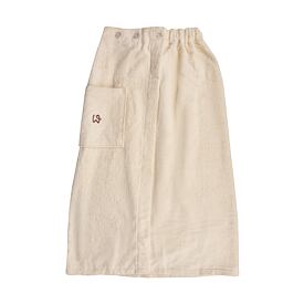 Cotton terry kilt for sauna natural