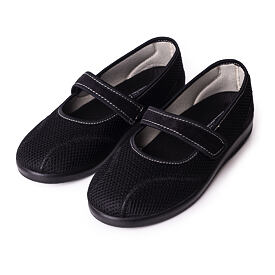 Women's Comfort Ballerina Velcro Pumps Black