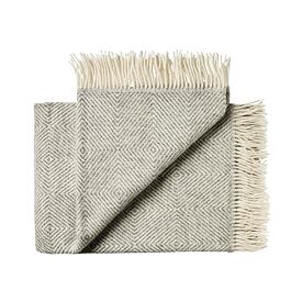Wool Throw Diamond Grey