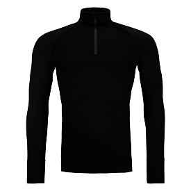 Men’s Ortovox 230 Competition Zip Neck Merino Top Black Raven