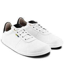Royale Leather Barefoot Shoes White/Black