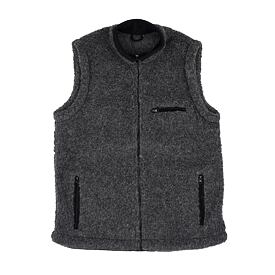 Sport Style Wool Vest Dark Grey