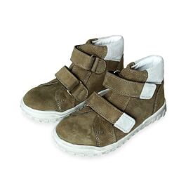 Kids’ Pepe Leather Velcro Sneakers Khaki