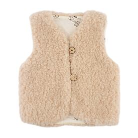 Kids’ Wool Vest with Lining Brown