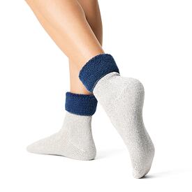 Merino Wool Terry Socks Blue