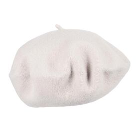 Wool Beret Merino Beige