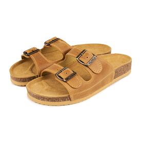 Women's cork anatomical slip-on shoes Linda beige