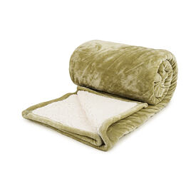 Micro plush blanket green
