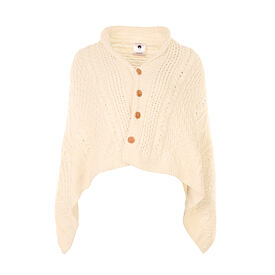 Wool Poncho Natural