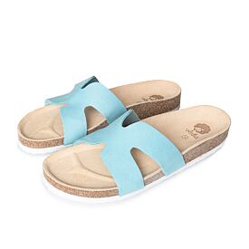 Women’s Zora Orthopaedic Cork Sliders Blue