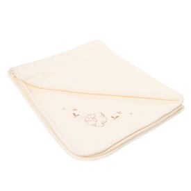 Merino Wool Baby Blanket white