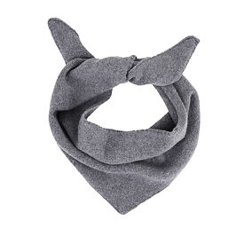 Cashmere scarf with Merino sheep wool grey