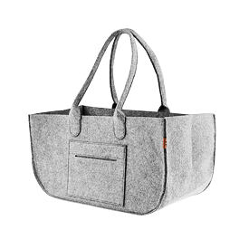 Felt Storage Bag with Handles Grey