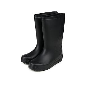 Women's high wellies with wool insole black