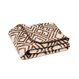 Double-Layer Wool Blanket Patterned