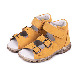 Kids’ leather sandals Zaza Yellow