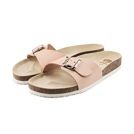 Women's Orthopedic Cork Sliders Laura Light Pink