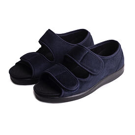 Open-Toe Bandage Shoes Blue
