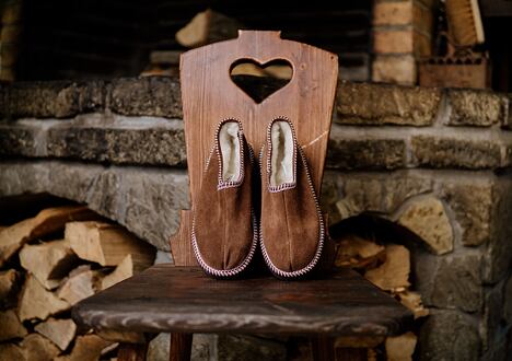 Warm shoes to wear at home