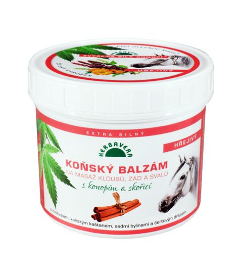 Warming Horse Balm with Hemp and Cinnamon 500 ml