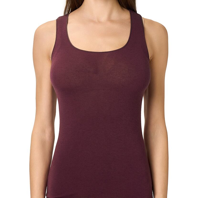 Women's modal undershirt with cashmere red