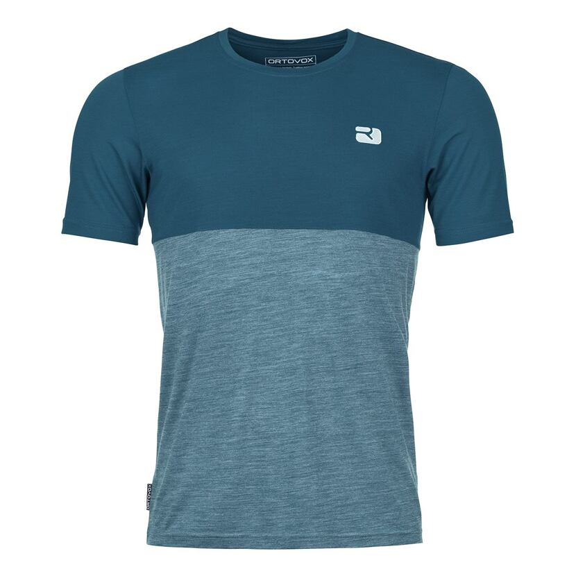 Men’s Ortovox 150 Cool Logo T-shirt Petrol Blue