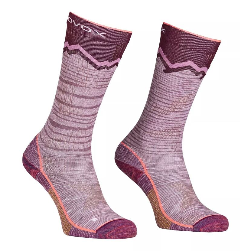 Merino Ortovox Tour Long Socks Mountain Rose