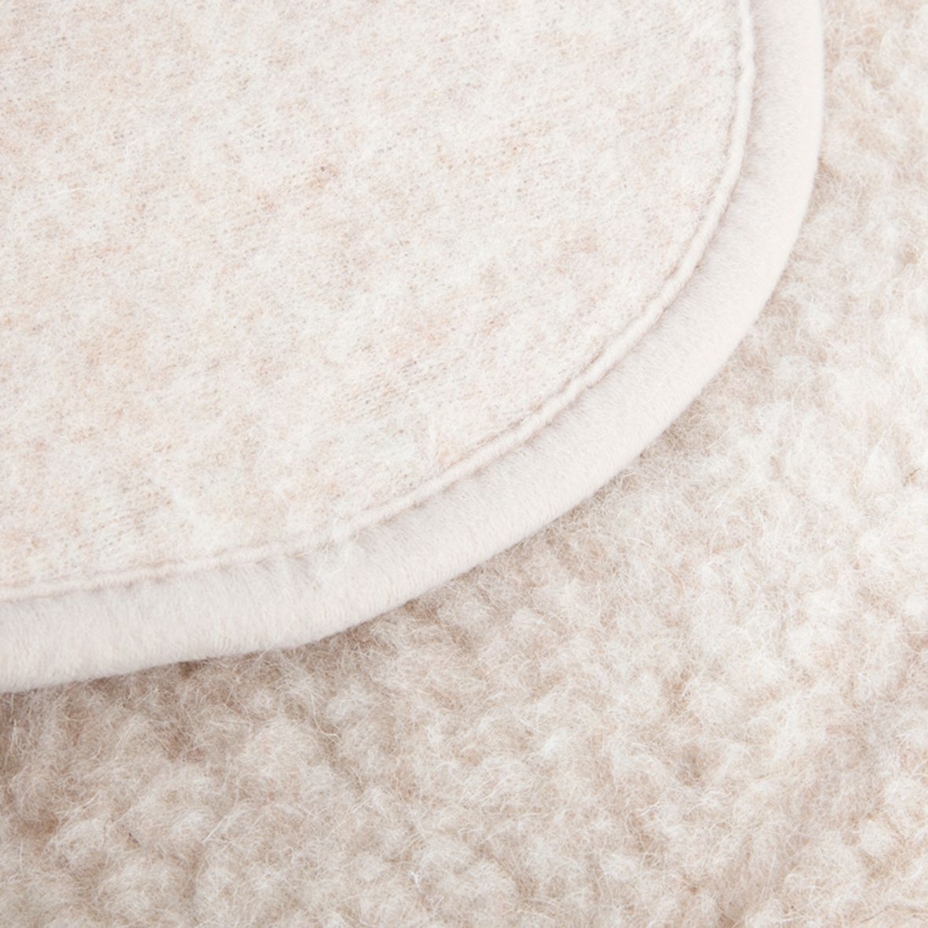 Single-Layer Wool Blanket Cream