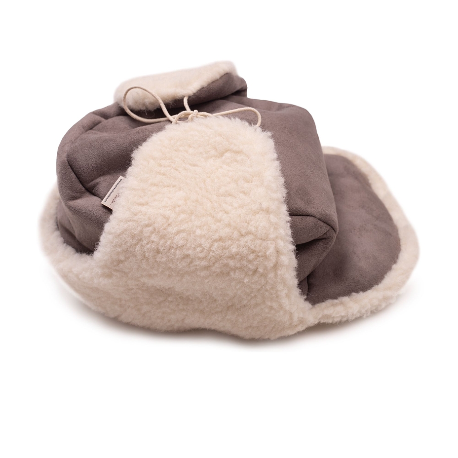 Suede Bomber Hat Grey