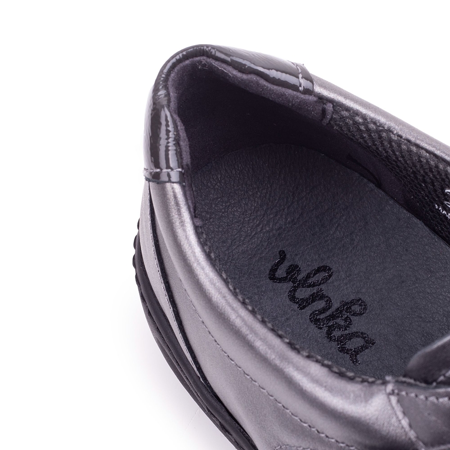 Women's Dagmar Leather Velcro Shoes Grey