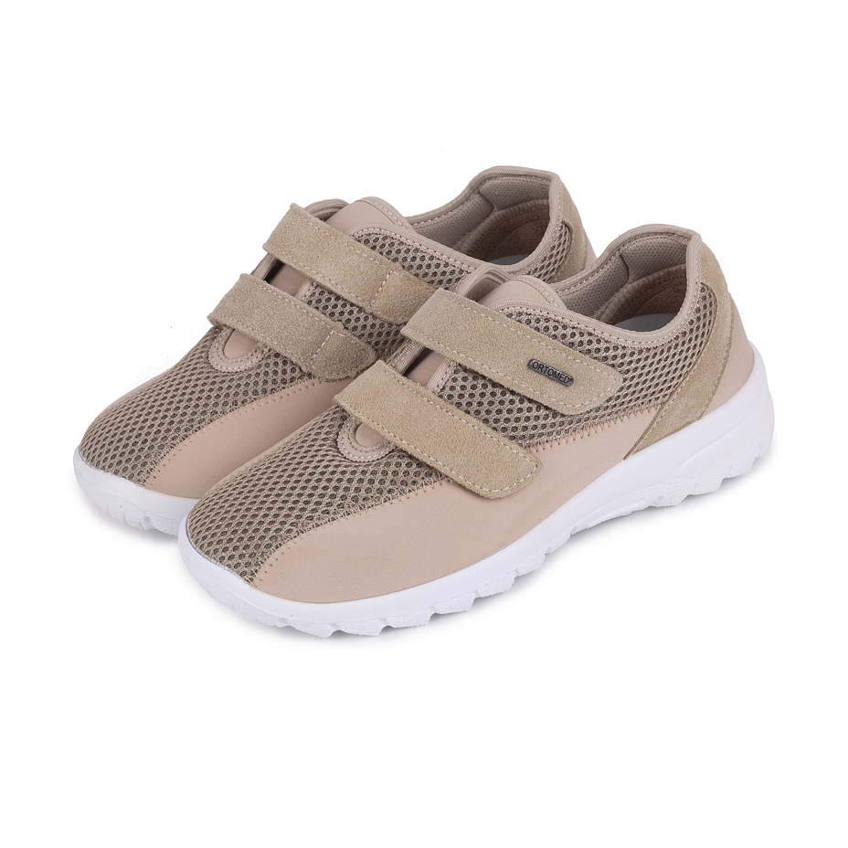 Women's breathable velcro gel sneakers Beige