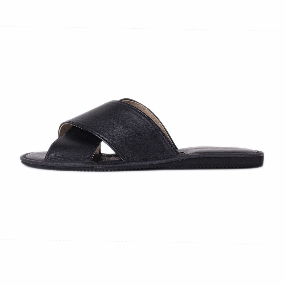 Men's summer leather slippers Alois