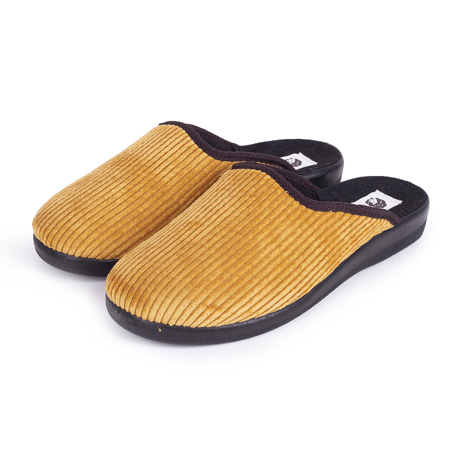 Women's Corduroy Slippers Yellow