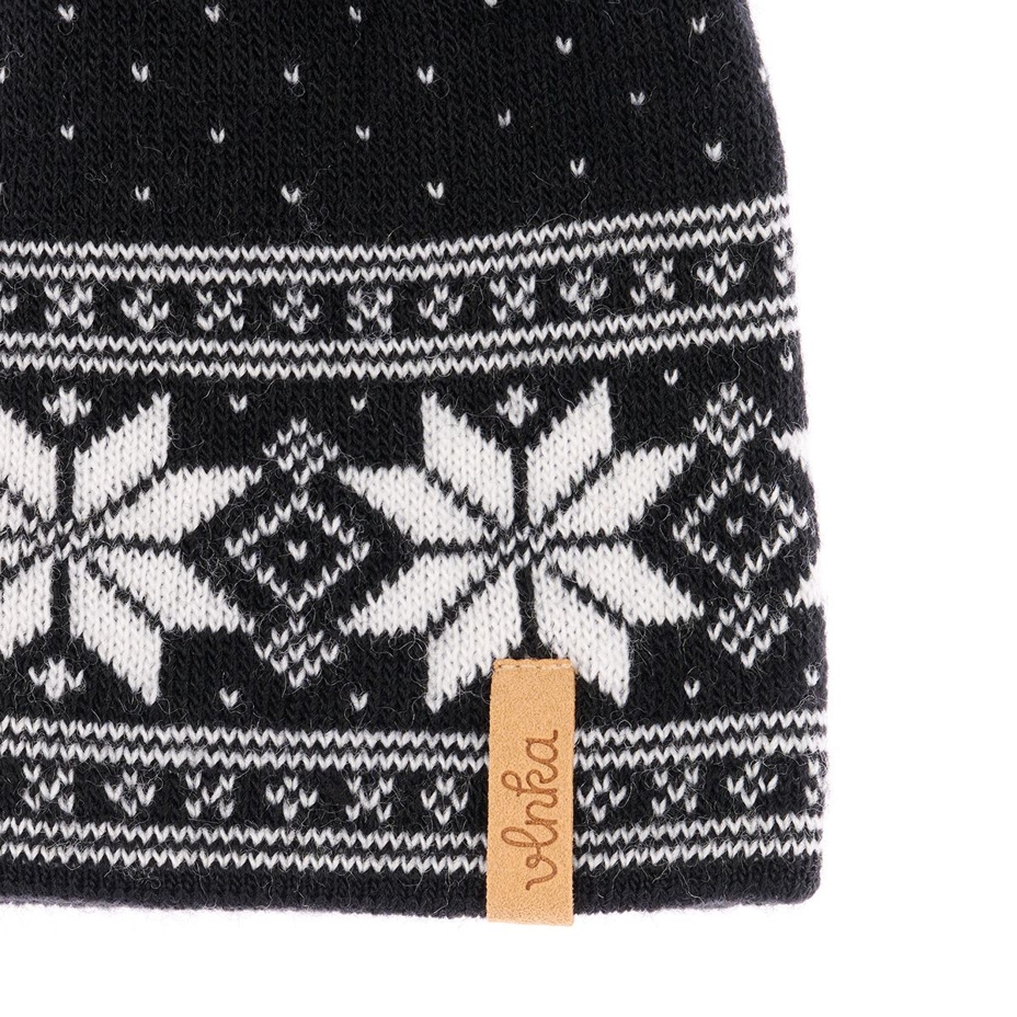 Vlnka Wool Beanie V25 Black