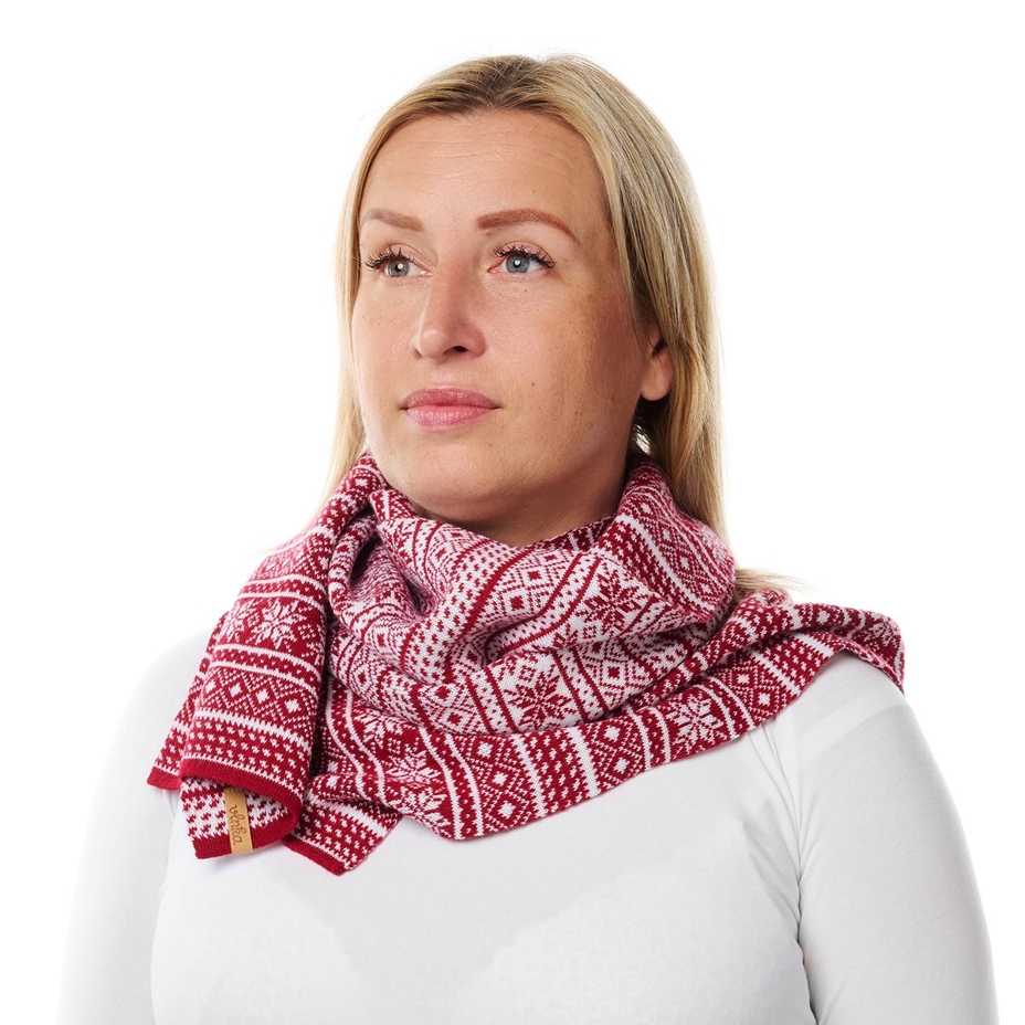 Vlnka Wool Scarf B02 Red