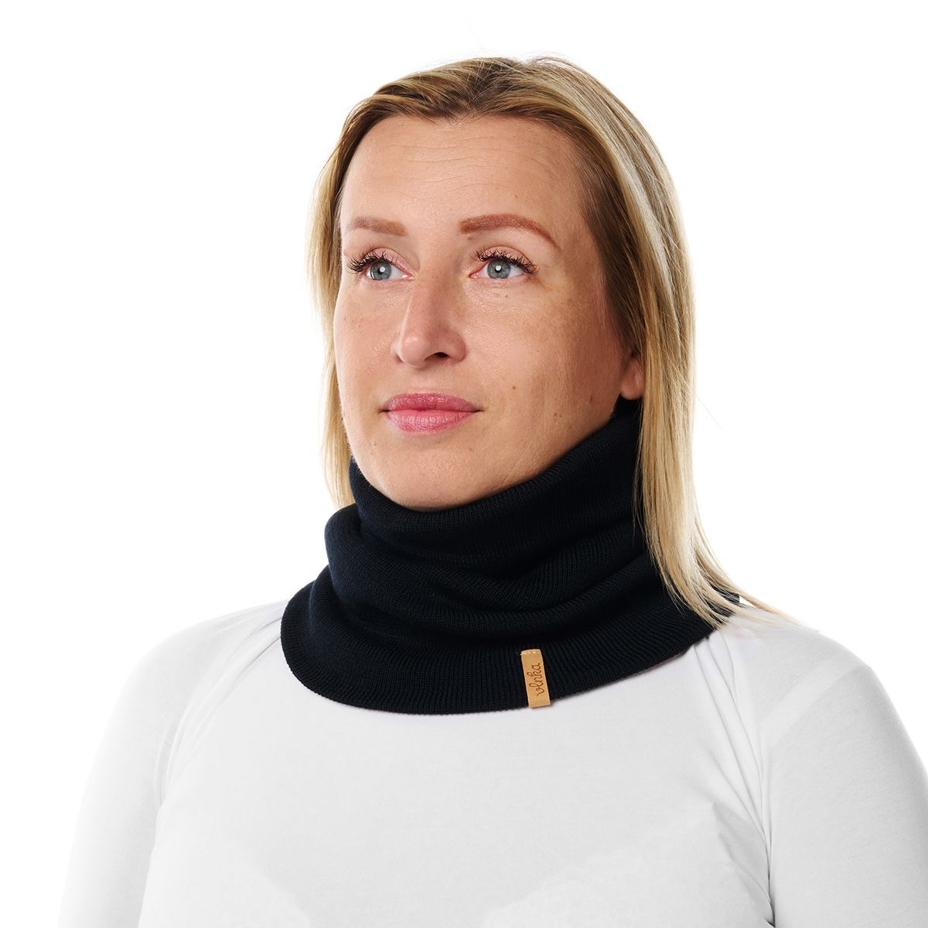 Vlnka Wool Neck Warmer N02 Black