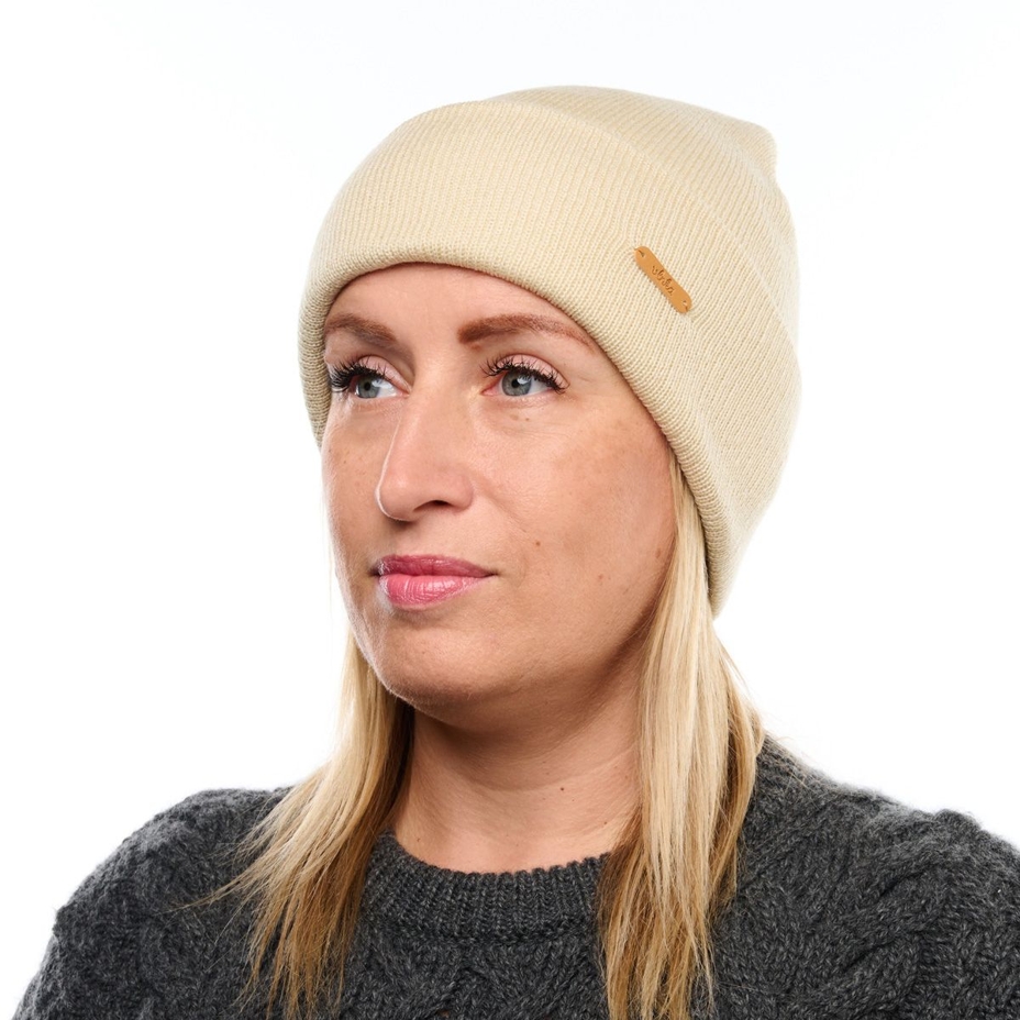 Vlnka Wool Beanie V12 Beige